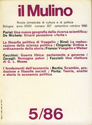 Copertina del fascicolo dell'articolo Voegelin e la restaurazione della scienza politica