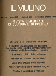 Copertina del fascicolo dell'articolo Alle origini del fascismo: il ritorno dell'interpretazione radicale