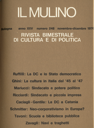 Copertina del fascicolo dell'articolo La cultura in Italia nel secondo dopoguerra (1945-1947)